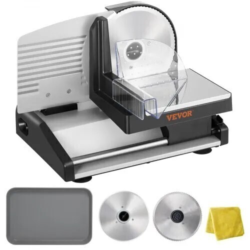 VEVOR 7.5" Meat Slicer 200W Electric Deli Slicer for Meat Veggie Bread, New in Box $299