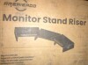 AMERIERGO Dual Monitor Stand Riser for Desk, Office Desk Organizer Stand Adjustable Length & Swivel Angle, Multifunctional Desktop Wooden Computer Monitor Stand for PC, Laptop, Printer, Black New In Box $79 - 2