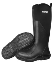 VEVOR Pair of Men's Rubber Boots, Protective Footwear, Waterproof Anti Slip Hunting Boots, Gardening Insulated Mud Boots, Protective Footwear, Lightweight & Durable, for Manufacturing, Farming, New In Box Size 13 $89