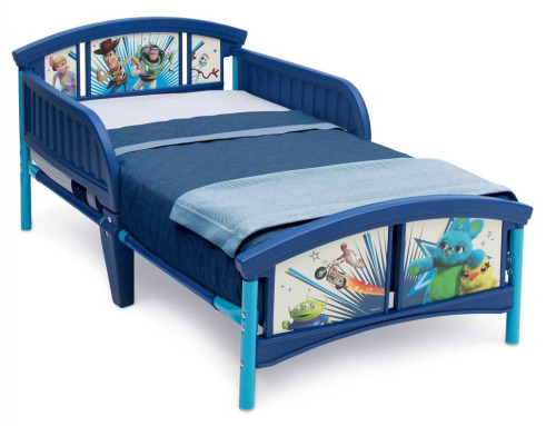 Delta Children Toddler Disney Pixar Toy Story 4 Plastic Kids' Bed: Toddler Bed Frame, Hardwood, Buzz Lightyear, JPMA Certified New In Box $199