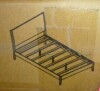 DHP Dacin Wood Bed Frame with Upholstered Headboard, Queen, Beige, Linen, (2 Boxes), New in Box $499 - 2