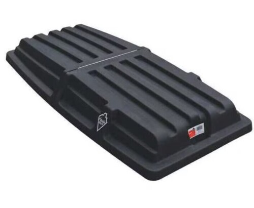 Tough Guy Tilt Truck Lid, Black, Hinged, 72 In. L New $299