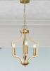 Mercer41 Loray 3 - Light Iron Dimmable Lantern Square / Rectangle and Geometric Chandelier New In Box $299