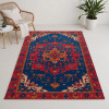 Bloomsbury Market Tabriz Brown Indoor and Outdoor Area Rug, Rectangle 5' x 7' $299