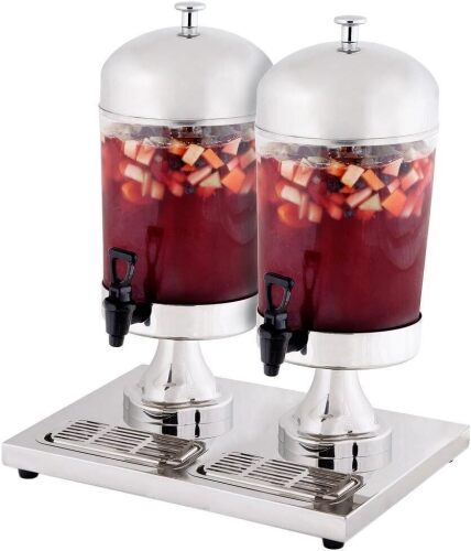 Fifth Avenue Double Beverage Dispenser, 4.2 Gallon Stainless Steel Similar to Picture $299