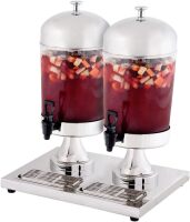 Fifth Avenue Double Beverage Dispenser, 4.2 Gallon Stainless Steel Similar to Picture $299