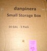 SAILUN 507QT/126Gal Stackable Storage Bins with a Lid, Collapsible Storage Bins With Doors, Folding Cabinet for Home Closet Organization, 3 Pack-30 W x 19.7" D x 49.6" H White New In Box $199 - 2
