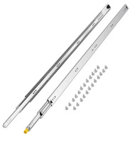 VEVOR Heavy Duty Drawer Slides 60inch, 1 Pair Locking Drawer Slides 250lbs Load Capacity, Side Mount Ball Bearing, 3-Fold Full Extension New In Box $99