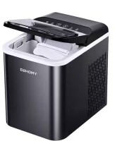 EUHOMY 12.2 in. 26.5 lbs. /24H Nugget Countertop Portable Ice Maker in Black, Auto-Cleaning $299