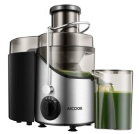 AICOOK Juicer Machine for Whole Fruits and Vegetables, 3 Speeds Centrifugal Juicer Extractor, Easy to Clean with 3" Wide Feed Chute, Stainless Steel Juicer BPA-Free $199