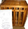 LUOLUO 5-Tier Foldable Shoe Rack, Bamboo Shoe Organizer Storage for Entryway Closet, Free Standing, Natural New In Box $79 - 2