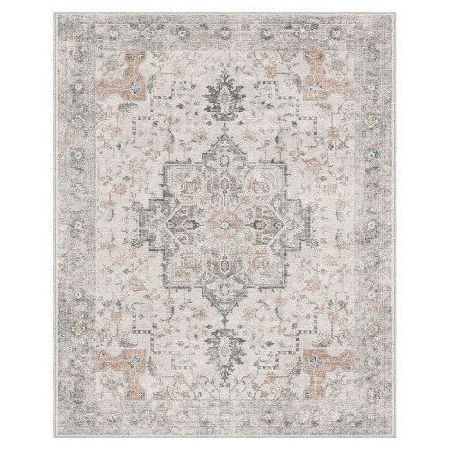 Bungalow Rose 6' x 9' Roehit Oriental Performance Machine Washable Area Rug $299