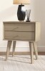 Wade Logan&reg; Branquinha 22" H Mid Century 2 Drawer Nightstand $299