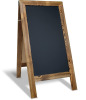 Better Office Products Magnetic A-Frame Chalkboard Sign, Extra Large 20" x 40", Standing Chalkboard Easel (Rustic Brown) New $199