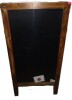 Better Office Products Magnetic A-Frame Chalkboard Sign, Extra Large 20" x 40", Standing Chalkboard Easel (Rustic Brown) New $199 - 2