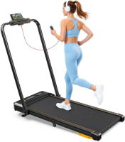 HiFast Walking Pad Treadmill 8% Incline, 3 in 1 Folding Treadmills for Home with Handle Bar, 2.5HP Powerful Quiet Under Desk Treadmill, 300lbs Capacity $399
