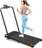HiFast Walking Pad Treadmill 8% Incline, 3 in 1 Folding Treadmills for Home with Handle Bar, 2.5HP Powerful Quiet Under Desk Treadmill, 300lbs Capacity $399