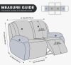 Brayden Studio&reg; Wald 2 Seat Stretch Recliner Chair Covers, Reclining Loveseat Couch Covers Sofa Slipcover $199 - 2