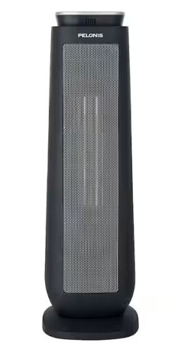 Pelonis 1500-Watt 23 in. Digital Tower Indoor Ceramic Heater Quiet Operation w/ Safety Overheat Protection and Fan Mode in Black On Working $199