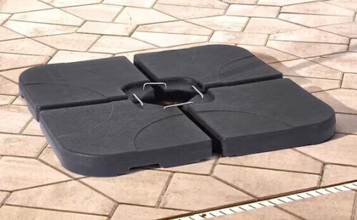 JOYESERY 180 Lbs Patio Umbrella Base in Black, Water/Sand Filled Weighted Hanging Cantilever Umbrella Base New In Box $199