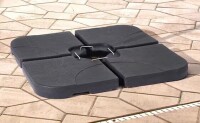 JOYESERY 180 Lbs Patio Umbrella Base in Black, Water/Sand Filled Weighted Hanging Cantilever Umbrella Base New In Box $199