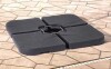 JOYESERY 180 Lbs Patio Umbrella Base in Black, Water/Sand Filled Weighted Hanging Cantilever Umbrella Base New In Box $199