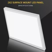 Nuwatt 2 ft. x 2 ft. Surface Mount Integrated LED Panel, 120-277V, 3CCT 30K-50K Selectable, 0-10V Dimmable New In Box $199