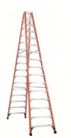 LOUISVILLE LADDER Twin Stepladder: 16 ft Ladder Size, Fiberglass, 375 lb Load Capacity, 100 lb Wt $1099