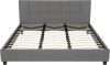 DHP Upholstered Bed, Fabric, Gray, King, (2 Boxes), New in Box $599