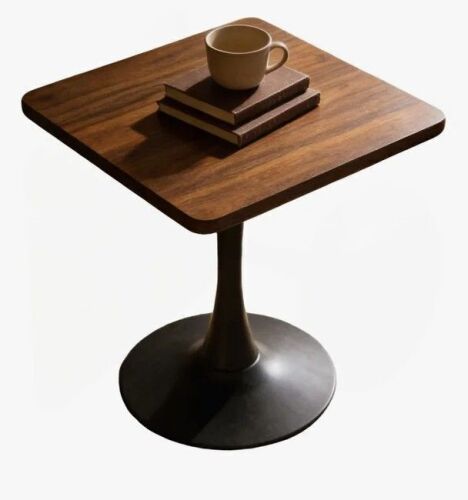 George Oliver 23.6" Square Tulip Dining Table for 2, Walnut New in Box $299