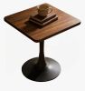 George Oliver 23.6" Square Tulip Dining Table for 2, Walnut New in Box $299