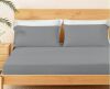 Bedsure Cooling Sheet Set 4 Piece, Breathable Soft All-Season Bedding with Moisture Wicking, OEKO-TEX Certified, Easy Care King/Cal King Size -in Gray $79