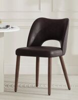 George Oliver Modern Upholstered Dining Chair with Solid Wood Legs New in Box $399