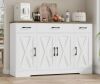 Gracie Oaks Adra 55.1'' Sideboard with 3 Drawers, Adjustable Shelves New in Box $599