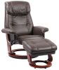 BenchMaster Ventura II Kona Brown Swivel Recliner and Slanted Ottoman New in Box $1299