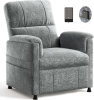Amada Power Recliner Chair for Adults, Electric Recliner, Thick Seat Cushion, Chenille, Living Room & Bedroom, Gray New $499