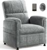 Amada Power Recliner Chair for Adults, Electric Recliner, Thick Seat Cushion, Chenille, Living Room & Bedroom, Gray New $499