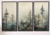 Millwood Pines Minimalism Winter Pine Forest - Forest Canvas Wall Art Set New in Box $299