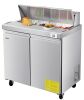 VEVOR 48"W Commercial Refrigerator, 12.5 Cu. Ft Sandwich Prep Refrigerated Table, Mega Top Food Prep Fridge with 12 Pans and Cutting Board, Stainless Steel Salad Prep Cooler for Restaurant, Food Truck New In Box $2499