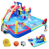Alvantor 10 in 1 Inflatable Water Slide Bounce House, 161"x126"x73" Large Bouncy Castle with Blower, Kids Water Park with Splash Pool New in Box $899