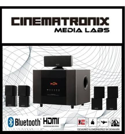Media Labs Cinematronix Home Theater System with projector and Projector Screen