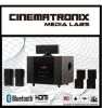 Media Labs Cinematronix Home Theater System with projector and Projector Screen