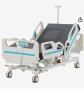 VEVOR Premium 5 Function Full Electric Hospital Bed, ICU Electric Medical Bed with Cardiac Chair Position, Trendelenburg & Reverse Trendelenburg, 5-Inch Locking Casters for Home Hospital Use, 550LBS New in Box $3999