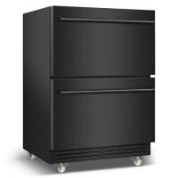 Nipus 23.42 in. 250 Plus Cans Single Zone 2-Drawer Built-in Beverage Cooler with 2-Swivel Casters in Stainless Steel New Floor Model On Working $1299