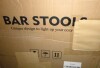 MEKLIBA Counter Height Bar Stool,26.8 Inch H Modern Upholstered Bar Chair, Swivel Counter Stool with Wood Back and Bamboo Legs in Gray New in Box $399 - 2