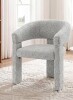 George Oliver Upholstered Barrel Accent Arm Chair in Light Grey New in Box $499