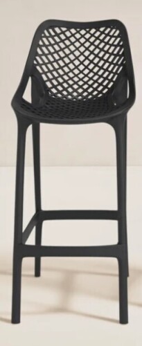 AllModern Farrah Patio Bar Stool in Black New in Box $499