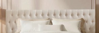Lark Manor Aveigha Upholstered Headboard in Beige King Size New in Box $399