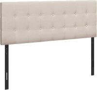 Monarch Specialties Headboard Full Size, Bedroom, Upholstered, Linen Look, Beige, Transitional New in Box $299