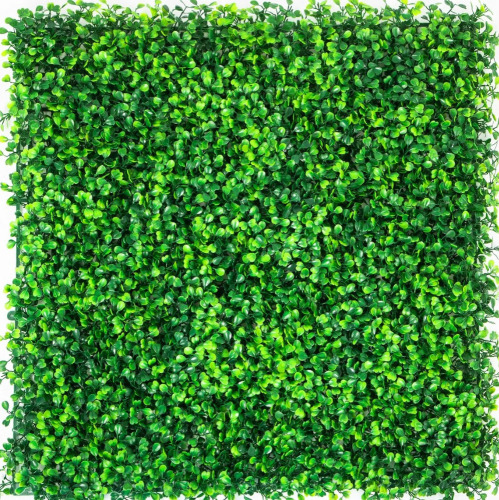 VEVOR Artificial Boxwood Panels, 16 PCS 20" x 20" Boxwood Hedge Wall Panels, PE Artificial Grass Backdrop Wall 1.6", Privacy Hedge Screen for Decoration of Outdoor, Indoor, Garden, Fence, and Backyard New In Box $199